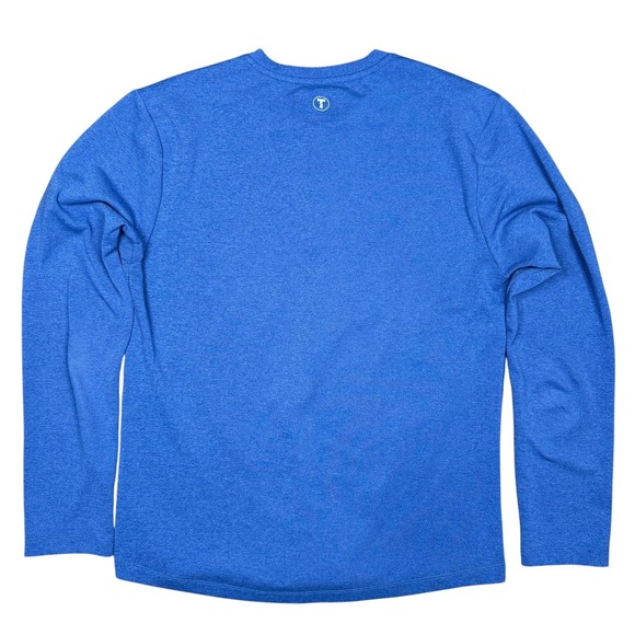 Twillory Henley Shirt Medium Blue Athletic Athleisure Performance Preppy Casual - Picture 3 of 6